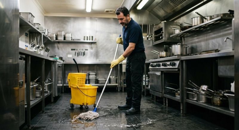 Commercial Kitchen Mopping in Conroe, TX