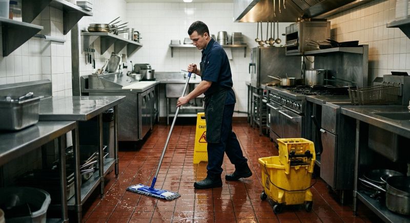 Commercial Kitchen Mopping in Shreveport, LA
